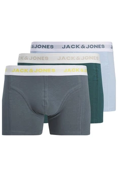 Трусы боксеры, 3 штуки Jack & Jones 48(M) Голубой-Разноцветный (155991)