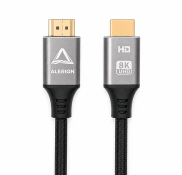 Кабель Alerion HDMI 2.1 8K 48Gbps 1,5м - HDR, eARC, VRR, ALLM, для PS5, Xbox, TV и мониторов