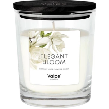 Свеча ароматичная с деревянной крышкой Aura (Bispol) "Elegant Bloom" (27720)