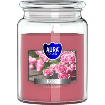 Свеча ароматичная Aura (Bispol) Роза (27267)