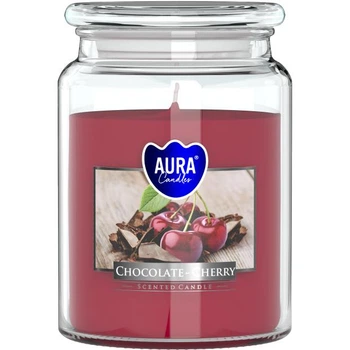 Свеча ароматичная Aura (Bispol) Шоколад-Вишня (27456)
