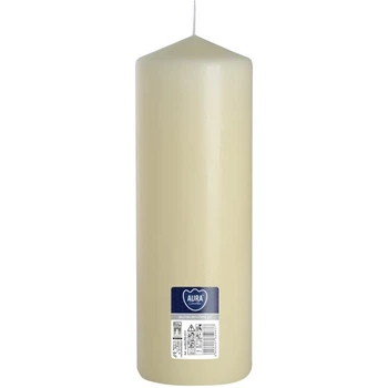 Свчічка циліндр Aura (Bispol) 8х25 см. Кремова (27207)