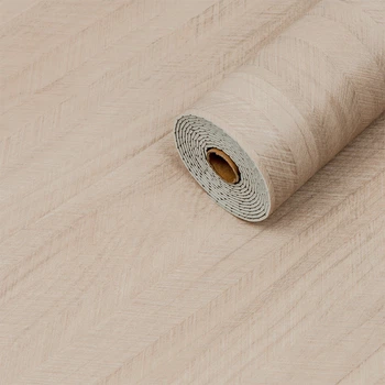 Самоклеющаяся виниловая плитка в рулоне 600х3000х2мм Мат Елка Светлый дуб