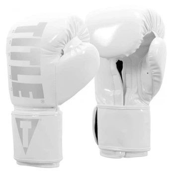 Боксерские перчатки TITLE Boxing Inferno Intensity Elastic Training (14oz) Белые