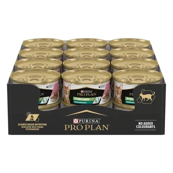 Вологий корм для стерилізованих котів Purina Pro Plan Sterilised паштет з лососем 85 г x 24 12600685