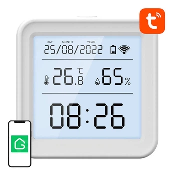 Датчик температуры и влажности Wi-Fi LCD Tuya Gosund S6 (6972391287763)