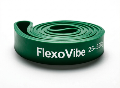 Фітнес резинка FlexoVibe (28–55 кг), зелена