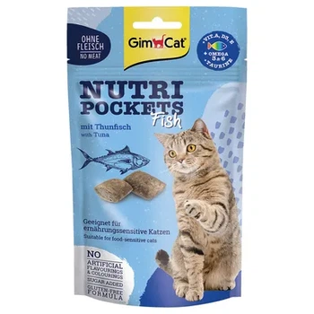 Вітамінізовані ласощі для котів GimCat Nutri Pockets Джимкет з тунцем для зміцнення імунітету 60 г
