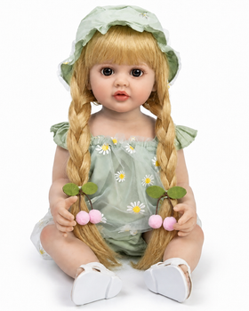 Реалистичная кукла Реборн 55 см полностью виниловая Doll Reborn Baby Born К0100320