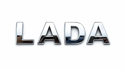Надпись "Lada" Avtoaks хром 38 мм.