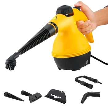 Ручний пароочисник на 350 мл, 1000Вт Steam Cleaner DF-A001 з насадками / Відпарювач з функцією пароочисника