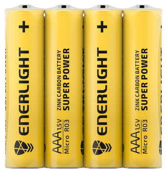 Батарейка минипальчик ENERLIGHT Super Power AAA 1.5V пачка 40 шт.