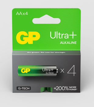 Батарейка AA GP ULTRA+ Alkaline LR6 15A 15 V 4 шт. пч