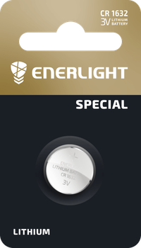 Батарейка таблетка ENERLIGHT LITHIUM CR1632 3V блистер 1 шт