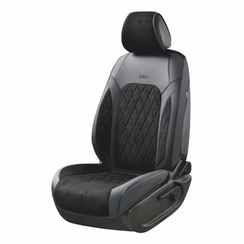 3D чехлы на передние сиденья BELTEX Malibu черные 2шт (BX89110)