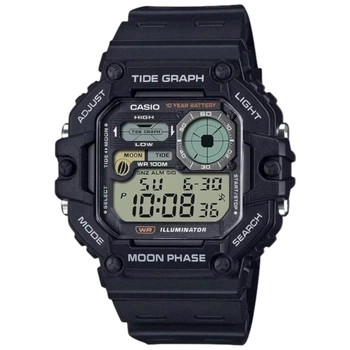 Электронные часы Casio WS-1700H-1A черные 100 м