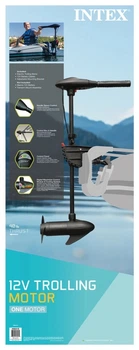 Elektryczny silnik zaburtowy Intex Transom Mount Trolling Motor 40 lbs 12 V 8 biegów (6941057466316)