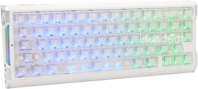 Ігрова Клавіатура ATTACK SHARK R68 HE White Магнітні світчі. Дротова, 8000Hz/s. RGB Підсвічування, Switch 0.005mm. Rapid Trigger