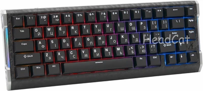 Ігрова Клавіатура ATTACK SHARK R68 HE Black ENG + UA, Магнітні світчі. Дротова, 8000Hz/s. RGB Підсвічування, Switch 0.005mm. Rapid Trigger