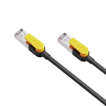 Патч-корд CableTime Cat7 FTP 10Gbps 600MHz, 8 м, чорний (CN70R) (CA915620)