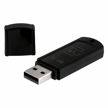 Флешка USB 32GB черный пластик Classic 011 для хранения и переноса данных