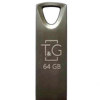 USB флешка 64 ГБ металл черный для хранения данных модель Metal 117