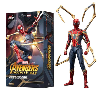 Коллекционная фигурка Iron Spider Железный Паук Spider-Man Avengers: Infinity War, 18 см – экшн-фигурка Человек-Паук с механическими лапами