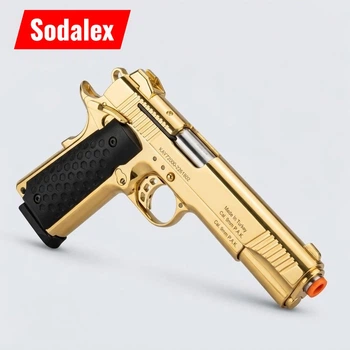 Стартовий пістолет Kuzey Colt 1911 Gold + додатковий магазин