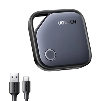 Поисковый трекер Ugreen FineTrack CM919 Apple Find My USB-C Bluetooth 5.0 LE до 12 месяцев черный (6941876271191)