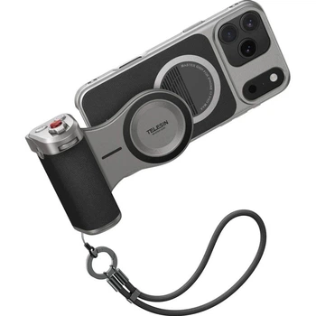 Многофункциональная ручка-держатель Telesin Master Grip P5-MCS-23-TIP с повербанком 3200 мАч и магнитом для iPhone 17 Pro Max