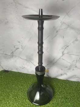 Кальян ATMOS Wood Steel Gray — 65 см, нержавеющая сталь, дерево, стеклянная колба