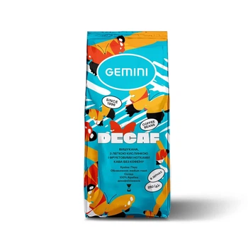Кава в зернах Gemini Decaffeinato 250г