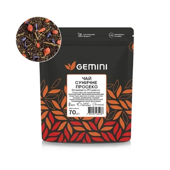 Чай листовий Gemini Суничне Просеко 70 г