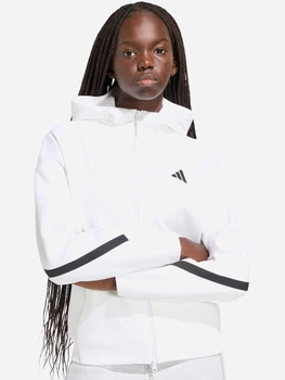 Толстовка на молнии с капюшоном женская Adidas Z.N.E. Full Zip Hoodie KF6326 XXS Белая (4068804258856)