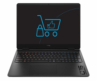 Ноутбук HP HyperX OMEN 16 (D8ZX5EA), Intel Core i7-14650HX / 16" / OLED / 240 Гц / RAM 24 ГБ DDR5 / SSD 512 ГБ / Intel UHD Graphics + RTX 5060 / Без ОС / Чорний