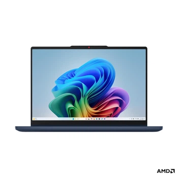 Ноутбук 2-в-1 Lenovo IdeaPad 5 (83UJ001WRM), AMD Ryzen 7 250 / 14" / OLED / Touch / RAM 16 ГБ DDR5 / SSD 512 ГБ / AMD Radeon 780M / Без ОС / Синій