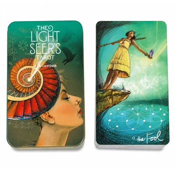 Карты Таро Светлого Провидца в металлической коробке The Light Seers Tarot 78 карт