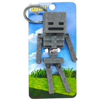 Брелок 3D печать "Minecraft Skeleton / Скелет" Пластик Разноцвет (304031)