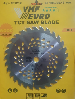 Диск пильний (з карбіду вольфраму) VMF EURO 125*22.2*24Z