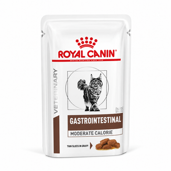 Паучі Royal Canin GASTRO-INTESTINAL MODERATE CALORIE FELINE Pouches 85 г (9003579013601)