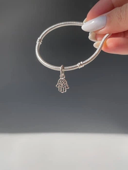 Намистина Pandora «Амулет Хамса» S925 ALE, покриття сріблом