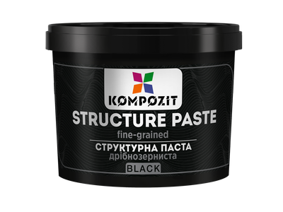 Паста структурная мелкозернистая "ART Kompozit", черный, 0,3л