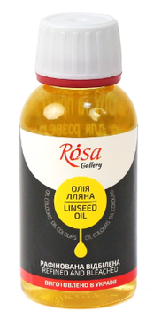 Масло льняное рафинированное отбеленное, 125мл, ROSA Gallery