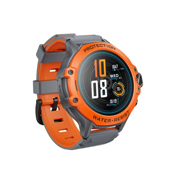 Дитячий смарт годинник HOCO Y107 4G GPS Wi-Fi відеодзвінки SOS Nano-SIM, сіро-помаранчевий