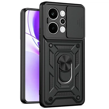 Чехол Fiji Camera Defence для Realme P4 Power (RMX5107) бампер с защитой камеры и подставкой Black