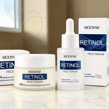 Набор косметики для ухода за лицом MOOYAM Retinol 2 в 1 (крем, сыворотка)