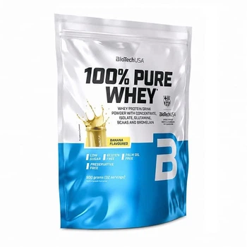 Протеин BioTech USA 100% PURE WHEY (900 грамм) Вкус Банан