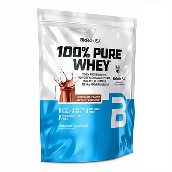 Протеїн BioTech USA 100% PURE WHEY (900 грамів) Смак Шоколадне арахісове масло