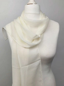 Шарф шовковий SunEarly (молочний) 160х30см