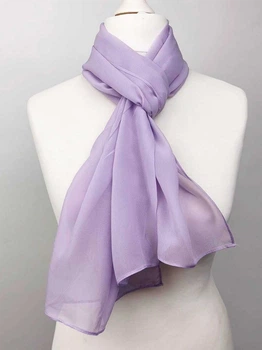 Шарф шовковий SunEarly (бузковий) 160х30см